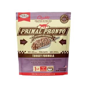 PRIMAL 貓糧 Primal 貓糧 急凍鮮肉粒系列 火雞配方 1lb (PRFTF1) (需冷藏)