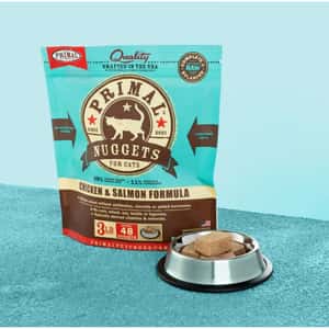 PRIMAL 貓糧 Primal 貓糧 急凍鮮肉磚系列 雞肉及三文魚配方 3lb (FCF3NG) (需冷藏)