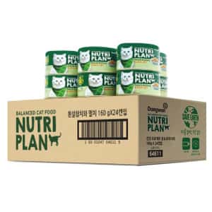 Nutriplan 貓罐頭 Nutriplan 貓罐頭 營養企劃 韓國低磷主食罐 鯷魚及白身吞拿魚 160g (64611) - 原箱24件 嚴選系列 (夾袋)