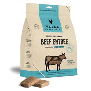 Vital Essentials 狗糧 VITAL ESSENTIALS 狗糧 凍乾脫水生肉糧 迷你肉餅 牛肉 14oz (681013)