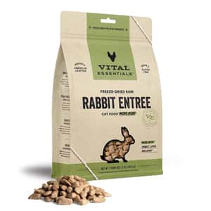 Vital Essentials 狗糧 VITAL ESSENTIALS 狗糧 凍乾脫水生肉糧 迷你肉餅 兔肉 14oz (681044)