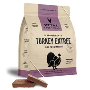 Vital Essentials 狗糧 VITAL ESSENTIALS 狗糧 凍乾脫水生肉糧 迷你肉餅 火雞肉 14oz (681051)