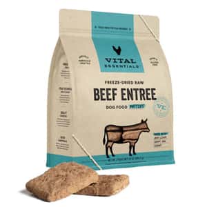 Vital Essentials 狗糧 VITAL ESSENTIALS 狗糧 凍乾脫水生肉糧 迷你肉餅 牛肉 30oz (681006)