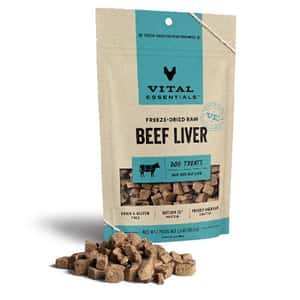 Vital Essentials 狗零食 VITAL ESSENTIALS 凍乾狗小食 牛肝粒 2.1oz (684007)