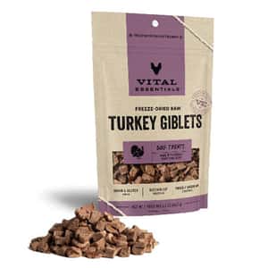 Vital Essentials 狗零食 VITAL ESSENTIALS 凍乾狗小食 火雞內臟粒 2oz (684168)