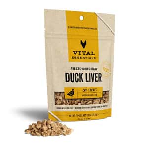 Vital Essentials 貓零食 VITAL ESSENTIALS 凍乾貓零食 鴨肝粒 0.9oz (694044)