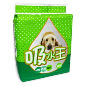 威龍 狗尿墊 狗尿片 威龍 吸水王 綠茶吸水寵物尿墊 狗尿墊 狗尿片 [33x45 S碼100枚] (998906R) (TBS)