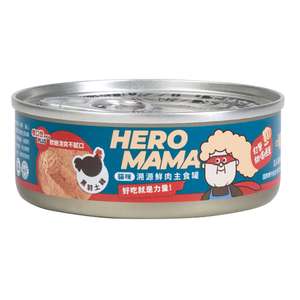 HeroMama 貓罐頭 貓濕糧推薦：HeroMama 貓主食罐 鮮肉溯源系列 黑羽土雞 80g