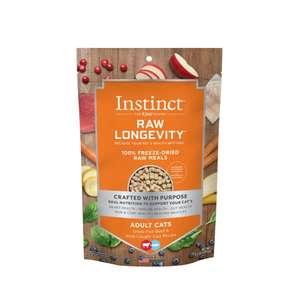Instinct 本能 貓糧 貓乾糧推薦：Instinct 貓糧 本能 貓糧 無穀物凍乾成貓生肉主食糧 牛肉+鱈魚 9.5oz (621539)