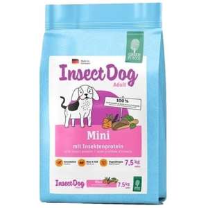 Green Petfood 狗糧推薦：Green Petfood Insect Dog 無穀物狗糧 蟲製防皮膚過敏小型犬配方 (韓國升級版) 7.5kg (GP0618)