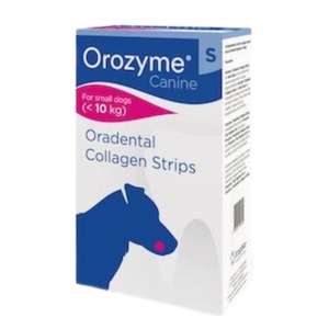 Ecuphar 狗狗清潔美容用品推薦：Orozyme Collagen Strips (S) 科盾狗用骨膠原潔牙條 小型犬 (cardon002)