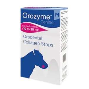 Ecuphar 狗狗清潔美容用品推薦：Ecuphar Orozyme Collagen Strips (M) 科盾狗用骨膠原潔牙條 中型犬 (cardon003)