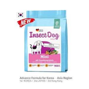 Green Petfood 狗糧推薦：Green Petfood Insect Dog 無穀物狗糧 蟲製防皮膚過敏小型犬配方 (韓國升級版) 900gx5包 (GP0036)