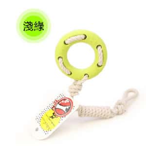狗玩具 Aduck 大環刺球繩磨牙狗狗訓練玩具 (淺綠)