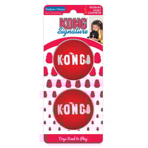 KONG 狗玩具 KONG Signature Ball 8cm (2 piece/packing) (67385)