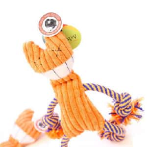 狗玩具 Aduck 毛絨益智磨牙耐咬潔齒狗狗訓練玩具 大笑貓仔