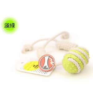 狗玩具 Aduck 玩具嚴選 狗玩具 棉繩球磨牙 (淺綠)