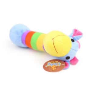 狗玩具 Vicky 毛絨益智發聲潔齒狗狗訓練玩具 彩藍色紋馬