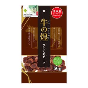 QPET 狗零食 日本Q-Pet 狗小食 牛の煌 厚切牛肉片 60g (KQ839)