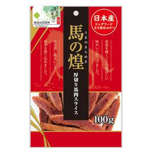 Q-PET 狗零食推薦：日本Q-Pet 狗小食 馬の煌 厚切馬肉片 100g (KQ046)