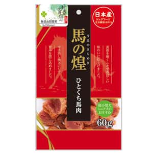QPET 狗零食 日本Q-Pet 狗小食 馬の煌 一口馬肉片 60g (KQ047)