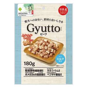 Q-PET 狗零食推薦：日本Q-Pet 狗小食 和牛+牛奶切粒 180g (KQ003)