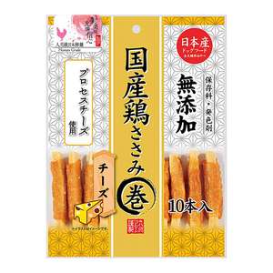 Q-PET 狗零食推薦：日本Q-Pet 狗小食 愛情餐廳 雞肉芝士棒 10本 80g (KQ902)