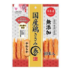 Q-PET 狗零食推薦：日本Q-Pet 狗小食 愛情餐廳 雞肉鯊魚軟骨棒 10本 83g (KQ905)