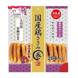 Q-PET 狗零食推薦：日本Q-Pet 狗小食 愛情餐廳 雞肉番薯棒 26本 (KQ885)