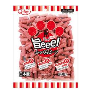 Q-PET 狗零食推薦：日本Q-Pet 狗小食 旨味 牛肉切條 300g (KQ049)