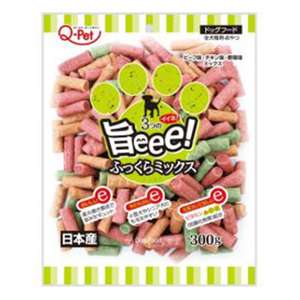 Q-PET 狗零食推薦：日本Q-Pet 狗小食 旨味 雞牛菜混合味切條 300g (KQ053)