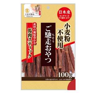 Q-PET 狗零食推薦：日本Q-Pet 狗小食 御馳走 馬肉條 100g (KQ075)