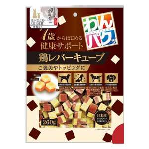 Q-PET 狗零食推薦：日本Q-Pet 狗小食 WanPaku 關節/老犬肉粒 260g (KQ2106)