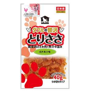 Q-PET 狗零食推薦：日本Q-Pet 狗小食 愛情餐廳 雞肉薄片 飛魚味 40g (KQ055)