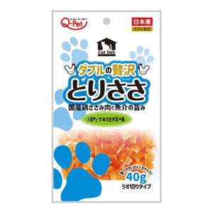 Q-PET 狗零食推薦：日本Q-Pet 狗小食 愛情餐廳 雞肉薄片 生蠔味 40g (KQ085)