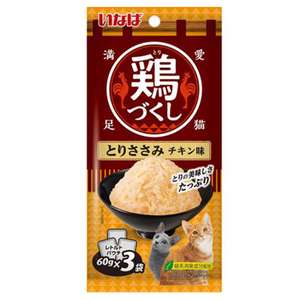 CIAO 貓罐頭 貓濕糧推薦：CIAO 貓濕糧 日本 INABA 全雞宴軟包 雞肉 雞肉味 60g×3袋 (QCR-93)