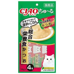 CIAO 貓零食 貓零食 CIAO 貓零食 綜合營養食 鰹魚醬 14g×4 (SC-158)