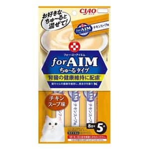 CIAO 貓零食 貓零食 CIAO 貓零食 腎臟健康維持 S18氨基酸+雞湯味超奴 8g×5 (CA-07)