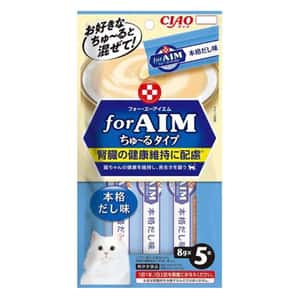 CIAO 貓零食 貓零食 CIAO 貓零食 腎臟健康維持 S18氨基酸+本鰹高湯湯味超奴 8g×5 (CA-08)