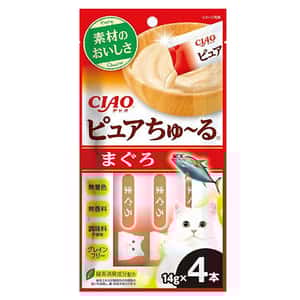 CIAO 貓零食 貓零食 CIAO 貓零食 Pure 超奴醬 吞拿魚 14g×4 (TSC-211)