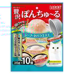 CIAO 貓零食 貓零食 CIAO 貓零食 日本INABA超奴杯 海鮮Party 35g×10 (TSC-119)