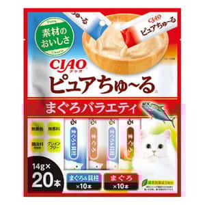 CIAO 貓零食 貓零食 CIAO 貓零食 Pure超奴醬 吞拿魚Party 14g×20 (TSC-215)