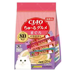 CIAO 貓零食 貓零食 CIAO 貓零食 超奴PARTY MIX 吞拿魚醬 14g×80 (SC-451)