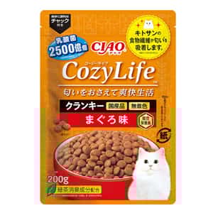 CIAO 貓糧 CIAO 爽快生活乳酸菌+甲殼素貓糧 吞拿魚味 200g (P-371)