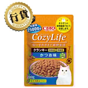 CIAO 貓糧 CIAO 爽快生活乳酸菌+甲殼素貓糧 木魚味 200g (P-372)