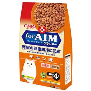 CIAO 貓糧 貓乾糧推薦：CIAO 貓糧 AIM夾心乾糧 雞肉味 140g×4 (CA-53)