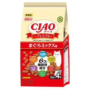 CIAO 貓糧 貓乾糧推薦：CIAO 貓糧 機能成分乾糧 吞拿魚味 150g×4 (P-434)