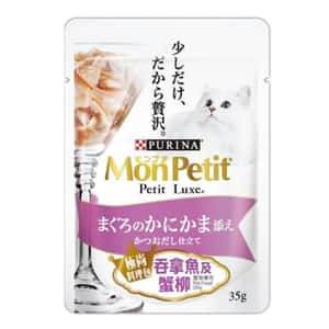 MonPetit 貓罐頭 MonPetit 貓濕糧 Luxe 極尚料理包系列 吞拿魚及蟹柳 35g (NE12590254)