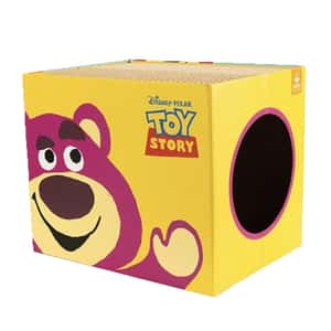 貓抓板 貓爬架 貓玩具 汪喵星球 玩具運動員系列 貓抓屋 熊抱哥款 迪抓屋粉 (FS467)