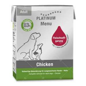 PLATINUM 白金 狗罐頭 狗濕糧推薦：PLATINUM 狗濕糧 成犬配方 鮮雞肉 375g (PT610)